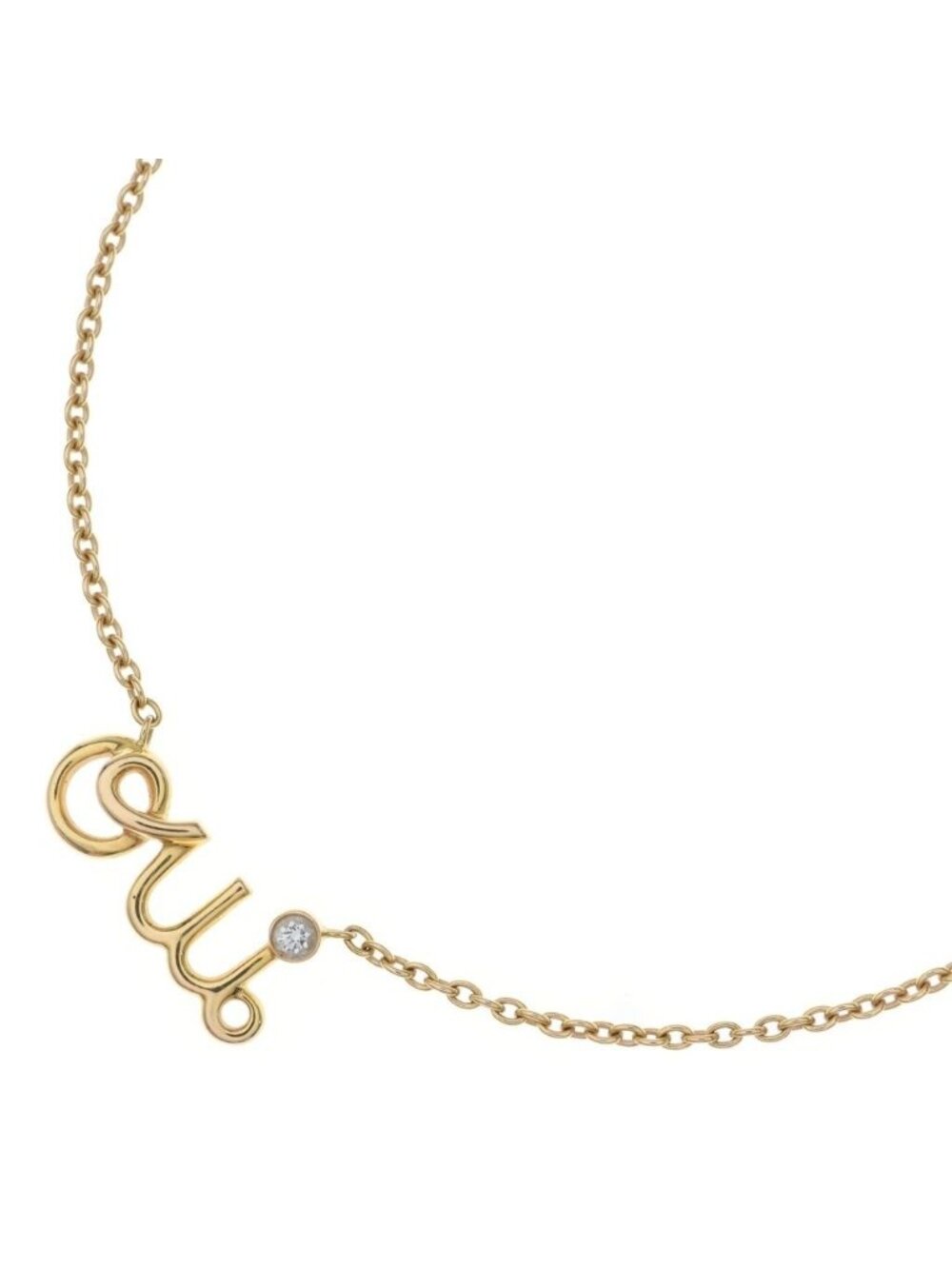 Dior Oui Diamond Necklace Pink Gold